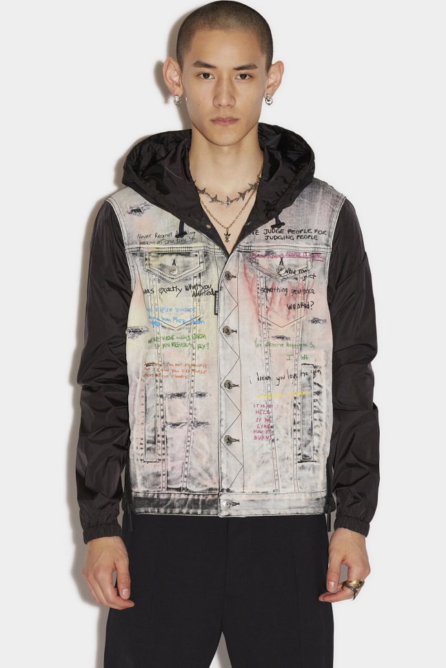 dsquared2_iconic_hood_combo_dan_jean_jacket.jpg Dsquared2 Iconic Hood Combo Dan Jean Jacket - Image 1