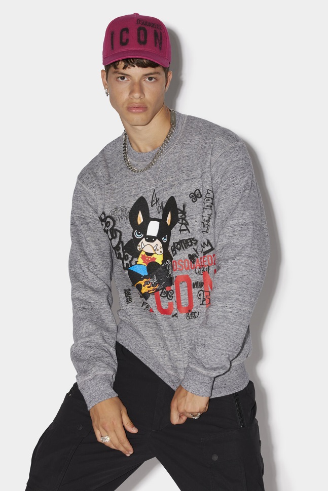 dsquared2_iconic_icon_ciro_cool_sweater.jpg Dsquared2 Iconic Icon Ciro Cool Sweater - Image 1