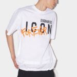 Dsquared2 Iconic Icon Forever Cool T-Shirt WHITE/BLACK