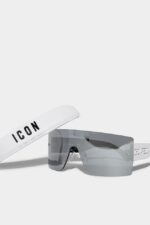 Dsquared2 Iconic Icon Mask White Sunglasses - Image 4