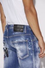 Dsquared2 Iconic Icon Medium Wash Skater Jeans - Image 5