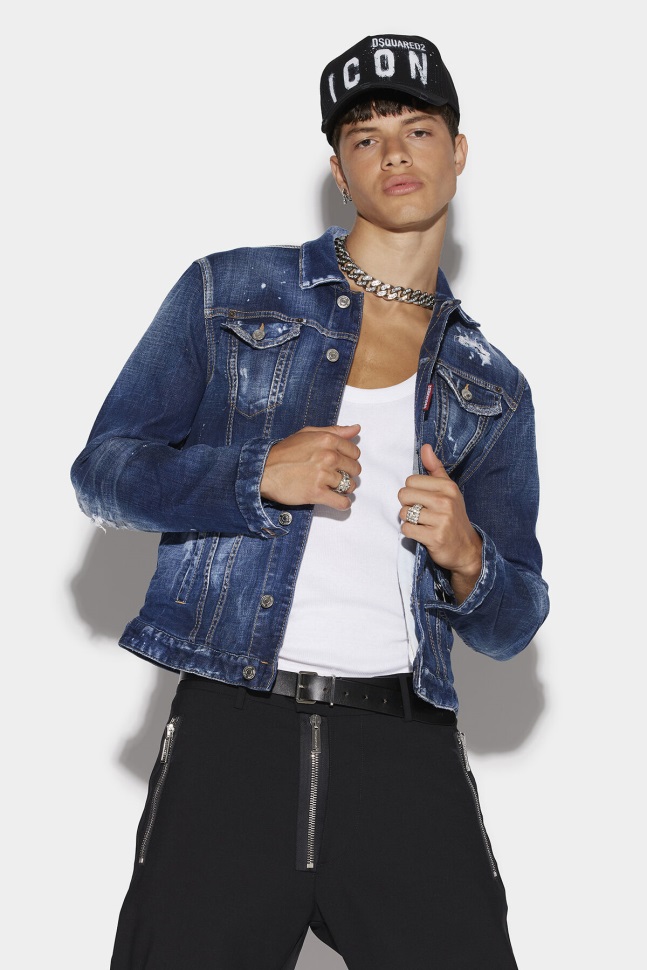 dsquared2_iconic_icon_spray_dan_jacket.jpg Dsquared2 Iconic Icon Spray Dan Jacket - Image 1