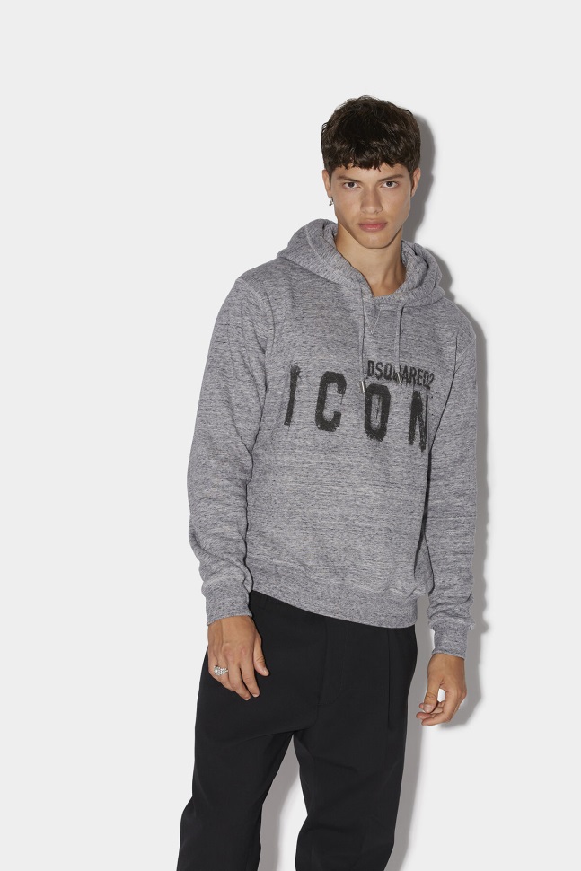 dsquared2_iconic_icon_spray_hoodie.jpg Dsquared2 Iconic Icon Spray Hoodie - Image 1