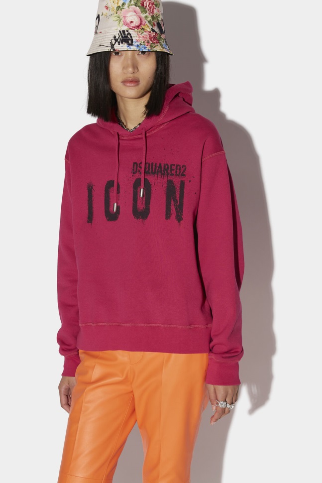 dsquared2_iconic_icon_spray_sweatshirt_fantasy.jpg Dsquared2 Iconic Icon Spray Sweatshirt FANTASY - Image 1