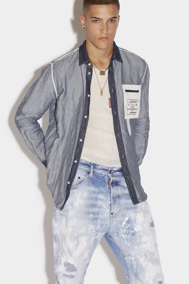 dsquared2_iconic_in_out_relax_dan_shirt.jpg Dsquared2 Iconic In/Out Relax Dan Shirt - Image 1