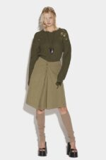 Dsquared2 Iconic Inverted Pleat Skirt