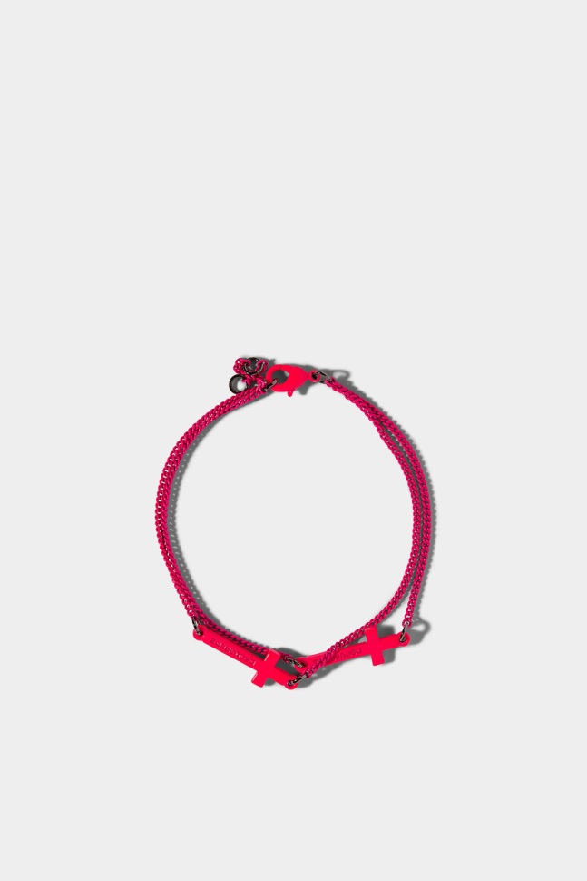 dsquared2_iconic_jesus_bracelets_black_orange_fluo.jpg Dsquared2 Iconic Jesus Bracelets BLACK/ORANGE FLUO - Image 1