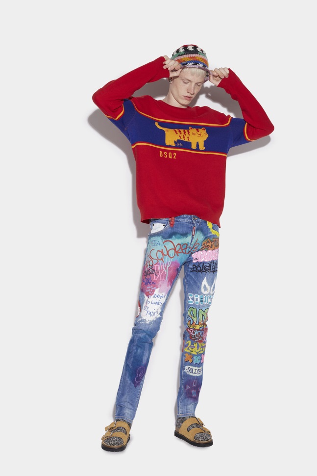 dsquared2_iconic_l_a_customized_cool_guy_cropped_jeans_blue_d2.jpg Dsquared2 Iconic L.A. Customized Cool Guy Cropped Jeans BLUE D2 - Image 1