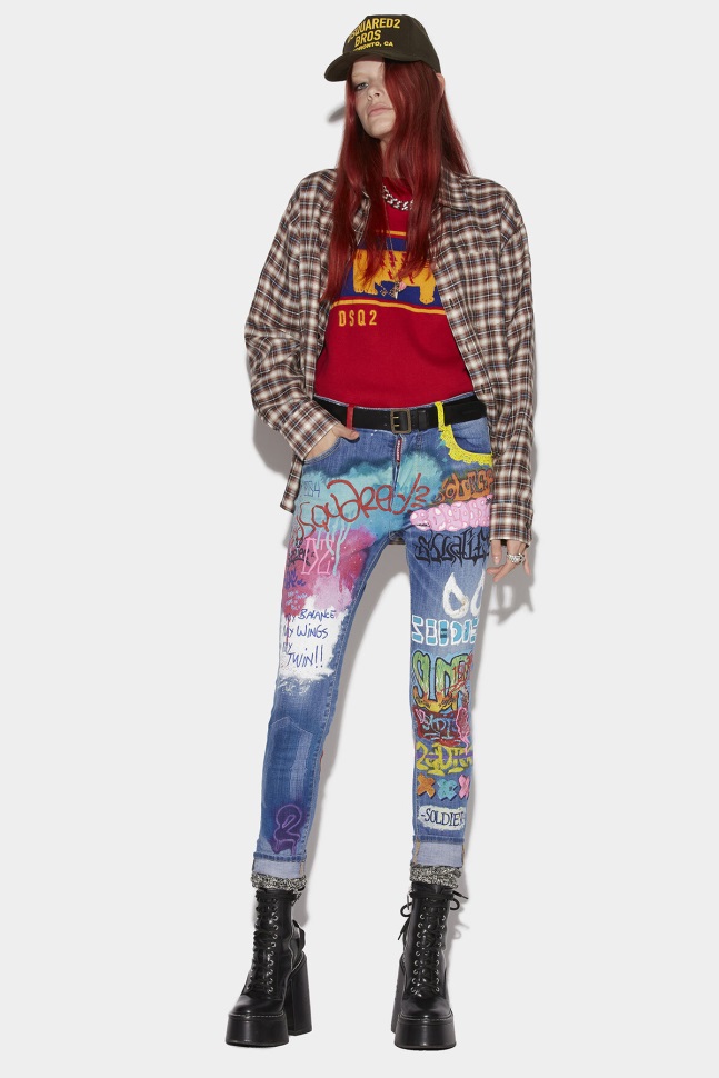 dsquared2_iconic_l_a_customized_graffiti_wash_skinny_dan_cropped_jeans.jpg Dsquared2 Iconic L.A. Customized Graffiti Wash Skinny Dan Cropped Jeans - Image 1