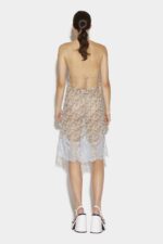 Dsquared2 Iconic Lace Cami Dress BLACK - Image 2