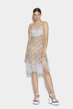 Dsquared2 Iconic Lace Cami Dress BLACK - Image 3