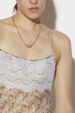 Dsquared2 Iconic Lace Cami Dress BLACK - Image 4