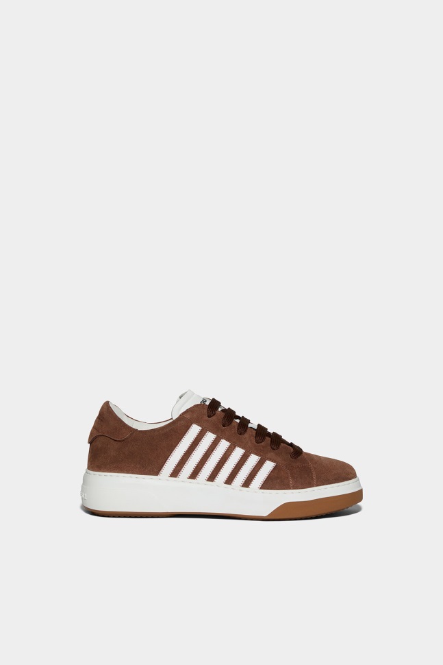 dsquared2_iconic_light_blue_brown_bumper_sneakers_d2_brown.jpg Dsquared2 Iconic LIGHT BLUE/BROWN Bumper Sneakers D2 BROWN - Image 1