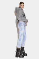Dsquared2 Iconic Light Sunny Day Wash Cool Girl Cropped Jeans - Image 3