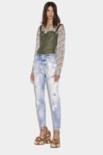 Dsquared2 Iconic Light White Paint Wash Skinny Dan Jeans - Image 3