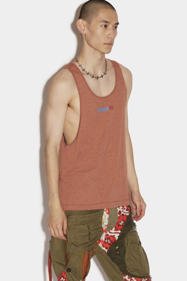 dsquared2_iconic_logo_arnold_tank_top.jpg Dsquared2 Iconic Logo Arnold Tank Top - Image 1