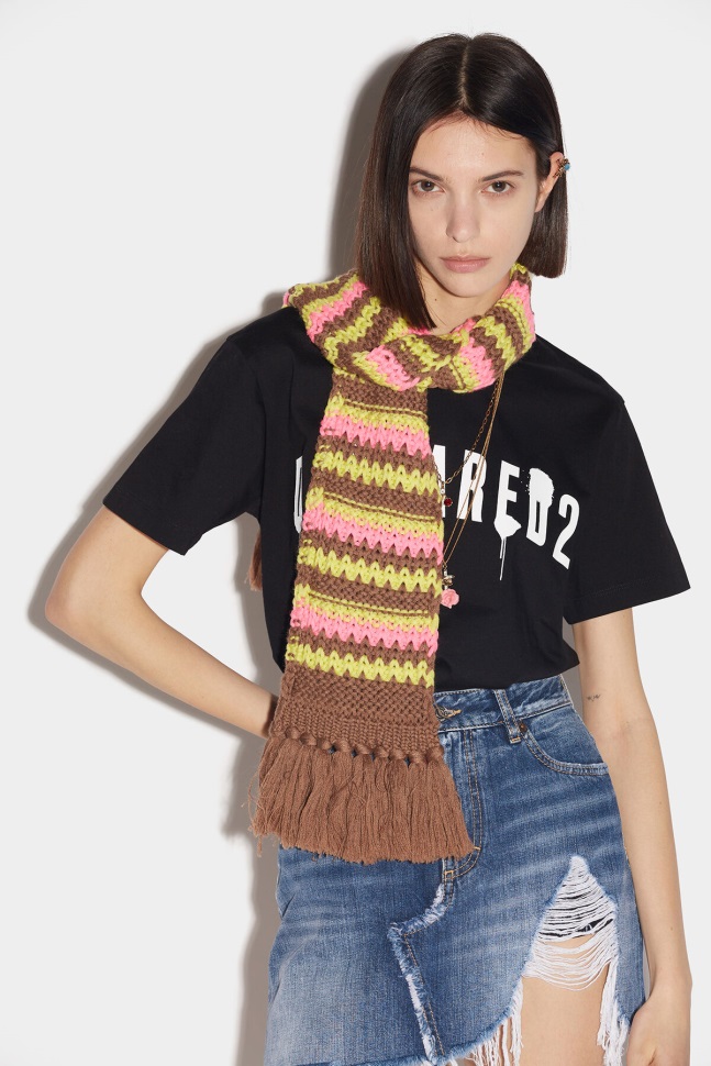 dsquared2_iconic_logo_spray_t_shirt.jpg Dsquared2 Iconic Logo Spray T-Shirt - Image 1