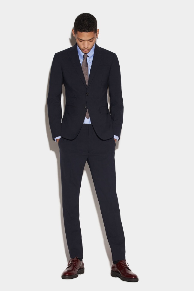 dsquared2_iconic_london_two_button_suit_d2_navy.jpg Dsquared2 Iconic London Two Button Suit D2 NAVY - Image 1