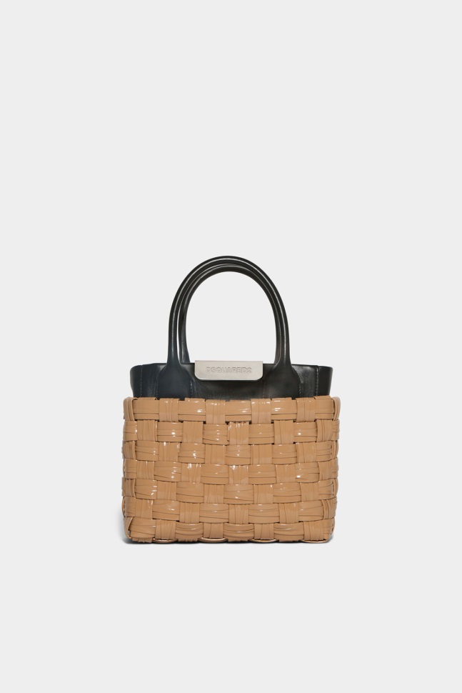 dsquared2_iconic_mama_weave_bag.jpg Dsquared2 Iconic MAMA WEAVE BAG - Image 1