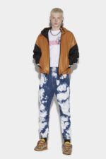 Dsquared2 Iconic Medium Ace Wash Elastic Combat Jeans