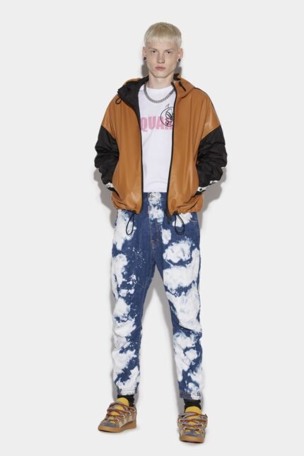 Dsquared2 Iconic Medium Ace Wash Elastic Combat Jeans