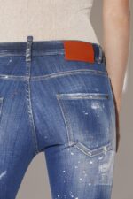 Dsquared2 Iconic Medium Breeze Wash Skinny Dan Cropped Jeans - Image 5