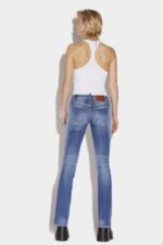 Dsquared2 Iconic Medium Proper Wash Waist Flare Jeans - Image 2