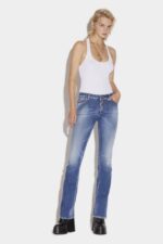 Dsquared2 Iconic Medium Proper Wash Waist Flare Jeans - Image 3