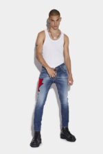 Dsquared2 Iconic Medium Sandy Wash Skater Jeans - Image 2