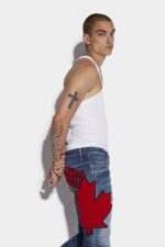 Dsquared2 Iconic Medium Sandy Wash Skater Jeans - Image 3