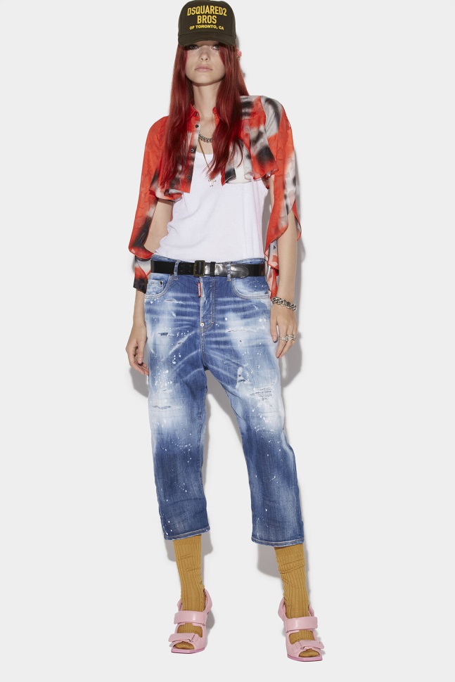 dsquared2_iconic_medium_spotty_wash_kawaii_jeans.jpg Dsquared2 Iconic Medium Spotty Wash Kawaii Jeans - Image 1