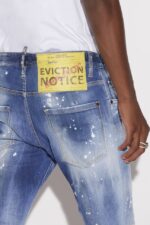 Dsquared2 Iconic Medium Spotty Wash Skater Jeans - Image 4