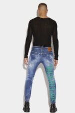 Dsquared2 Iconic Medium Super Ripped Bleach Wash Skater Jeans - Image 2