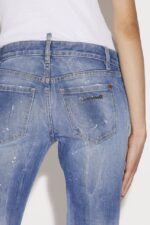 Dsquared2 Iconic Medium Waist Cropped Twiggy Denim Jeans - Image 4