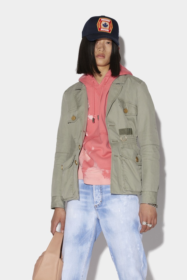 dsquared2_iconic_military_belted_jacket.jpg Dsquared2 Iconic Military Belted Jacket - Image 1