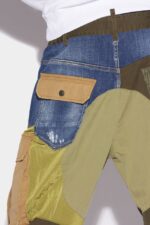 Dsquared2 Iconic Military Patchwork Cargo Trousers - Image 5