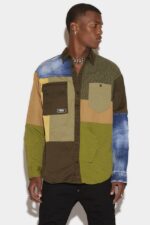 Dsquared2 Iconic Military Patchwork Shirt