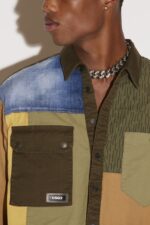 Dsquared2 Iconic Military Patchwork Shirt - Image 4