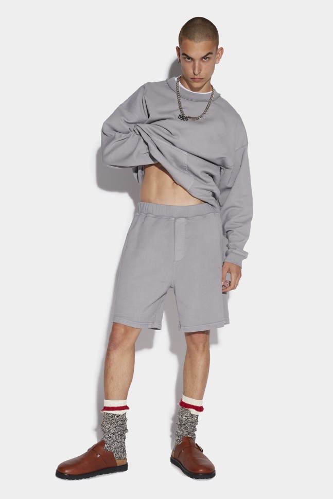 dsquared2_iconic_mini_dsq2_sweat_shorts.jpg Dsquared2 Iconic Mini Dsq2 Sweat Shorts - Image 1