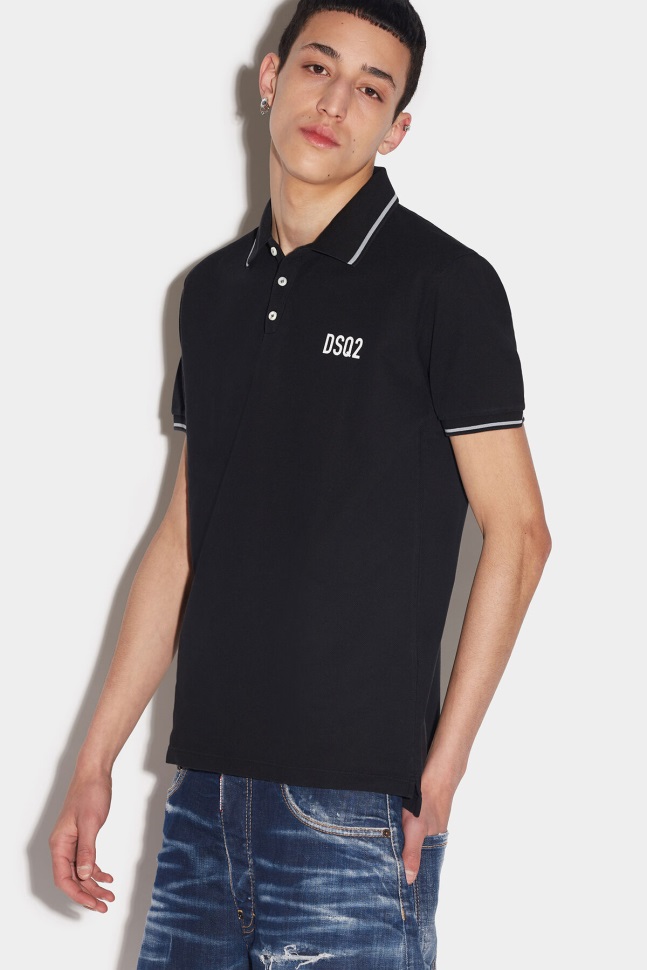 dsquared2_iconic_mini_dsq2_tennis_polo.jpg Dsquared2 Iconic Mini Dsq2 Tennis Polo - Image 1