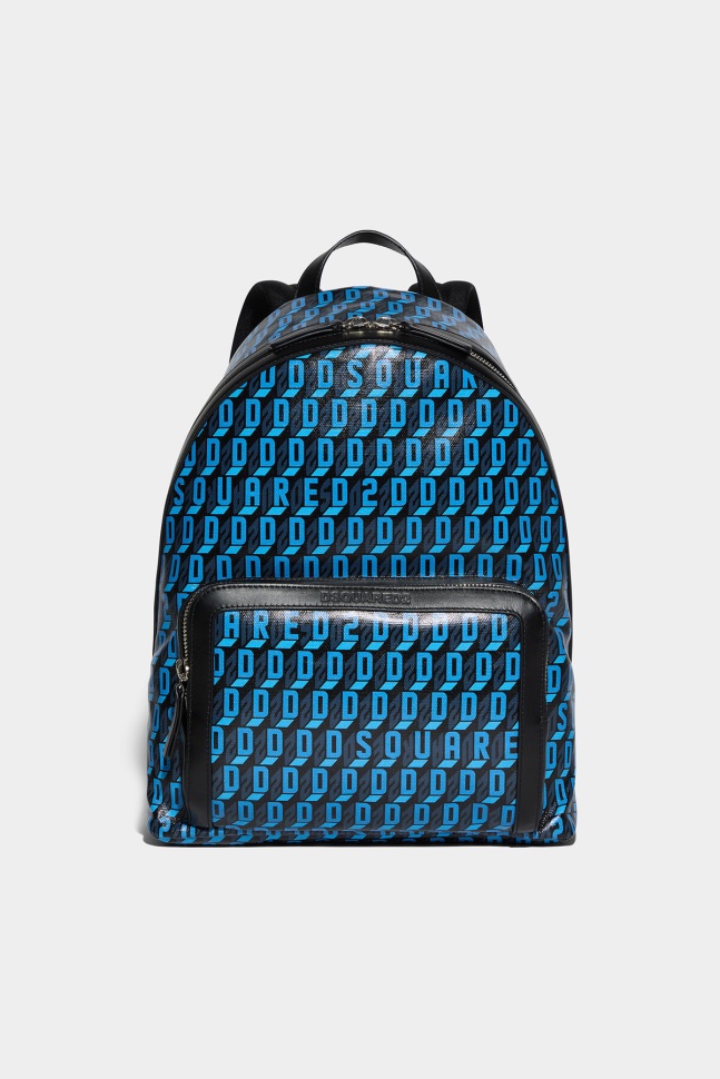 dsquared2_iconic_monogram_backpack.jpg Dsquared2 Iconic Monogram Backpack - Image 1