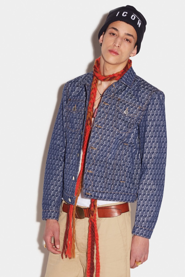 dsquared2_iconic_monogram_dan_jean_jacket.jpg Dsquared2 Iconic Monogram Dan Jean Jacket - Image 1