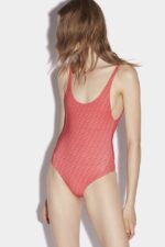 Dsquared2 Iconic Monogram One-Piece Swimsuit