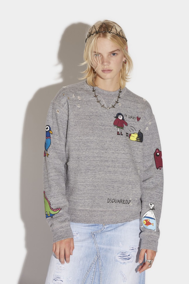 dsquared2_iconic_monsters_cool_sweater.jpg Dsquared2 Iconic Monsters Cool Sweater - Image 1