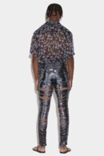 Dsquared2 Iconic NAVY BLUE/BLACK Ripped Sequins Cool Guy Jeans D2 BLACK - Image 2