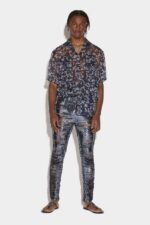 Dsquared2 Iconic NAVY BLUE/BLACK Ripped Sequins Cool Guy Jeans D2 BLACK - Image 3