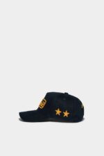 Dsquared2 Iconic NAVY D2 Baseball Cap - Image 3