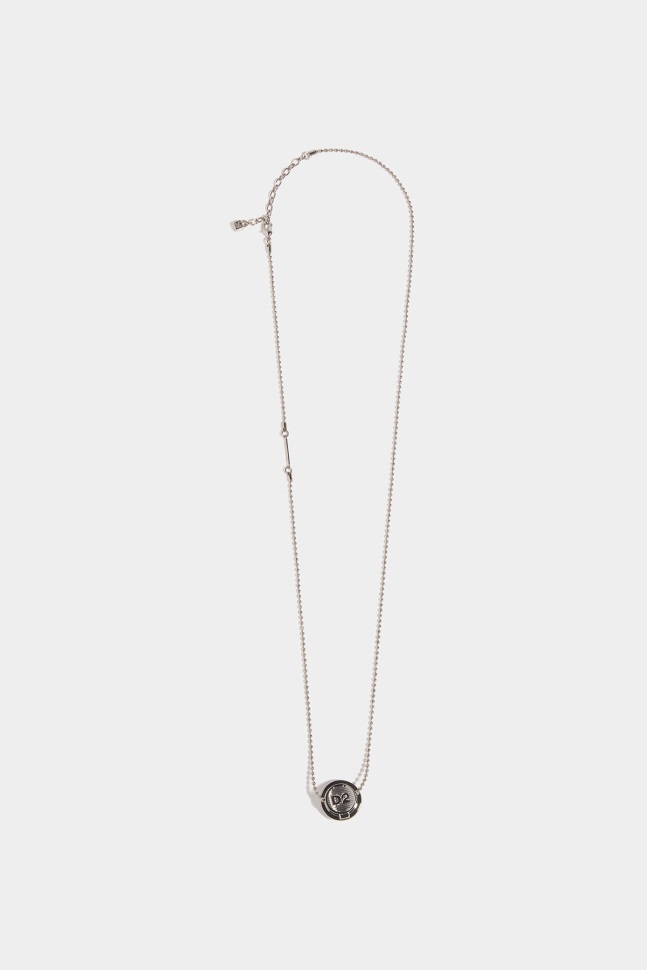 dsquared2_iconic_nozzle_necklace_d2_palladium.jpg Dsquared2 Iconic Nozzle Necklace D2 PALLADIUM - Image 1
