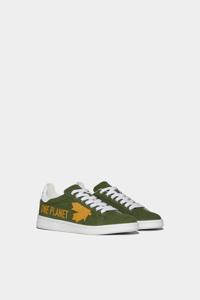 Dsquared2 Iconic One Life Organic Cotton Boxer Sneakers RED/OCHRE - Image 3