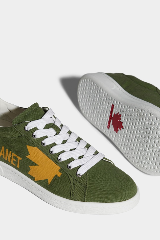 Dsquared2 Iconic One Life Organic Cotton Boxer Sneakers RED/OCHRE - Image 4
